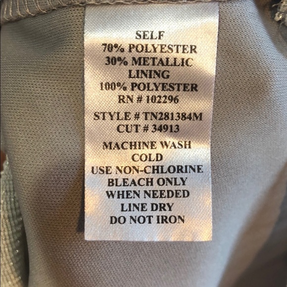 Connected silver layered fringe dress size 10 - Picture 4 of 4